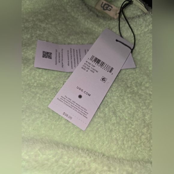 UGG Women's Riz Top Lime Green Size Small NWT - Picture 3 of 3